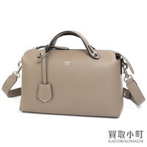 Fendi BY THE WAY BAG Bugs Monster Eye Greige Calfskin Crossbody Bag